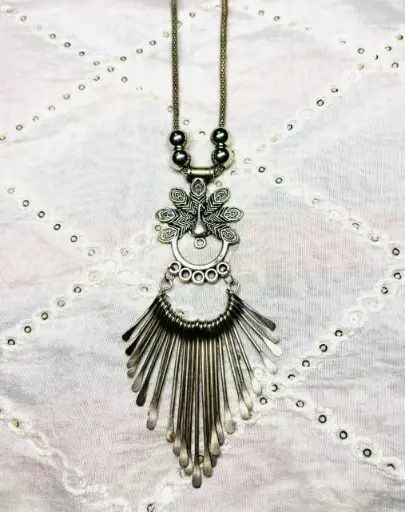 Royal Peacock Antique Pendant Necklace